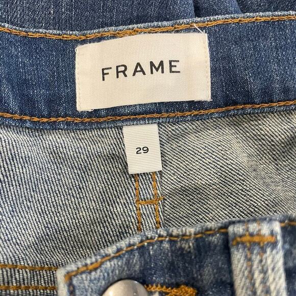 Frame L’Homme Slim Medium Wash Classic Denim Straight Leg Jeans Size 29 - Picture 6 of 8